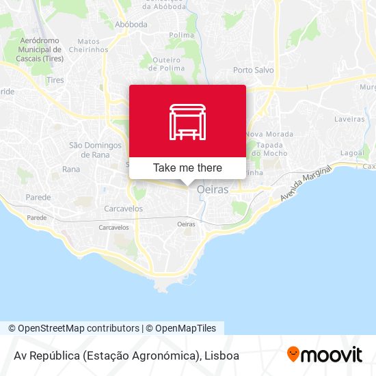 Av República (Estação Agronómica) mapa