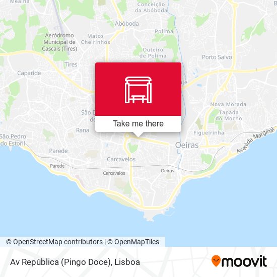 Av República (Pingo Doce) map