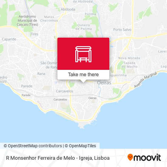 R Monsenhor Ferreira de Melo - Igreja map