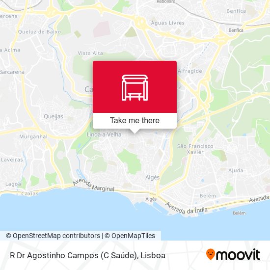 R Dr Agostinho Campos (C Saúde) map