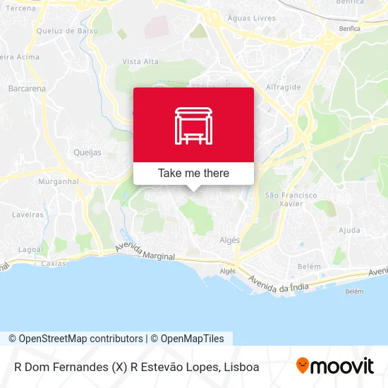 R Dom Fernandes (X) R Estevão Lopes map