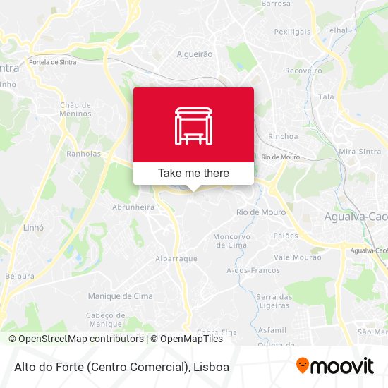 Alto do Forte (Centro Comercial) mapa