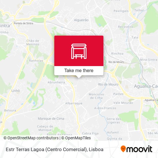 Estr Terras Lagoa (Centro Comercial) mapa