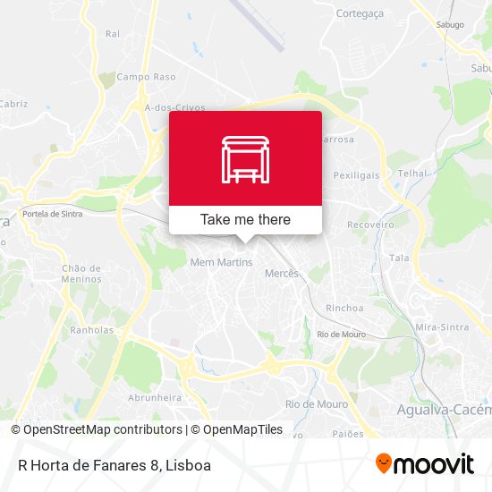 R Horta de Fanares 8 mapa