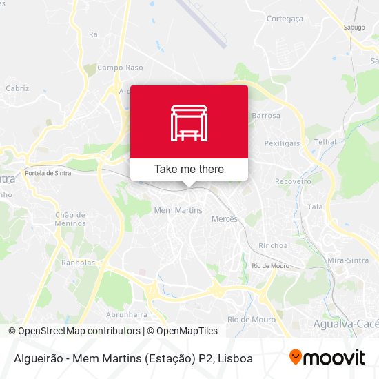 Algueirão - Mem Martins (Estação) P2 map