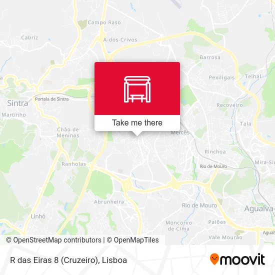 R das Eiras 8 (Cruzeiro) map
