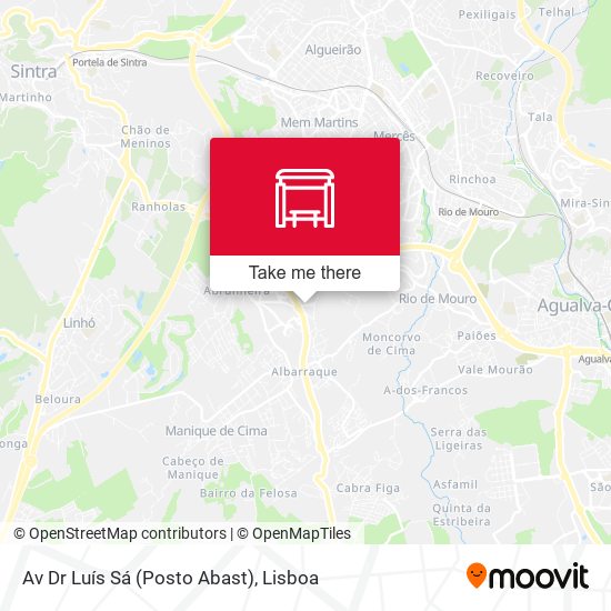 Av Dr Luís Sá (Posto Abast) mapa