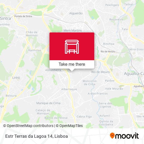 Estr Terras da Lagoa 14 mapa