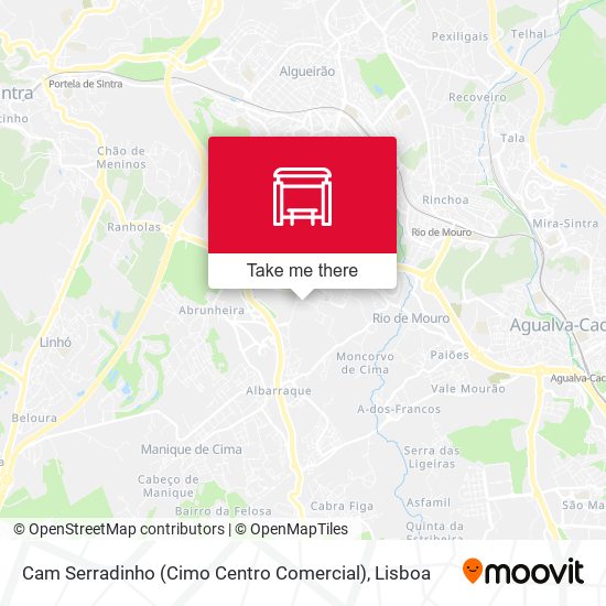 Cam Serradinho (Cimo Centro Comercial) mapa