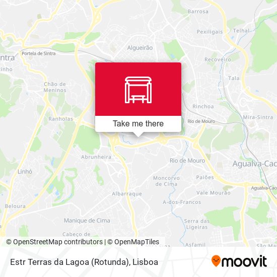 Estr Terras da Lagoa (Rotunda) mapa