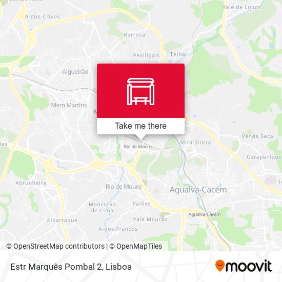 Estr Marquês Pombal 2 mapa
