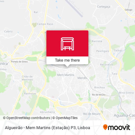 Algueirão - Mem Martins (Estação) P3 mapa
