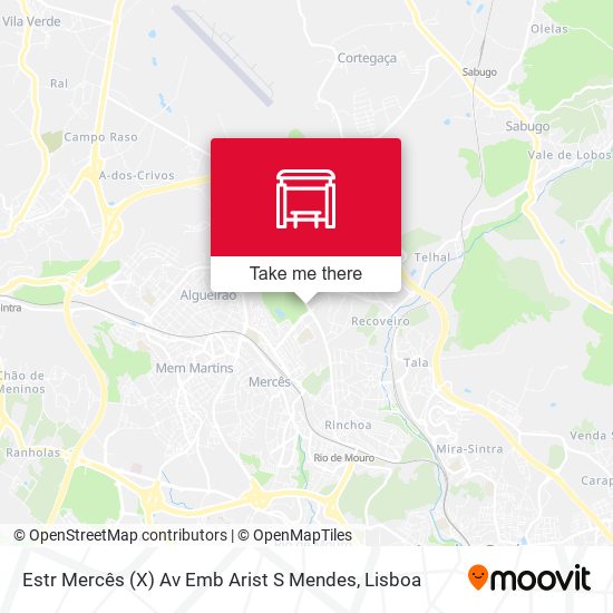 Estr Mercês (X) Av Emb Arist S Mendes map