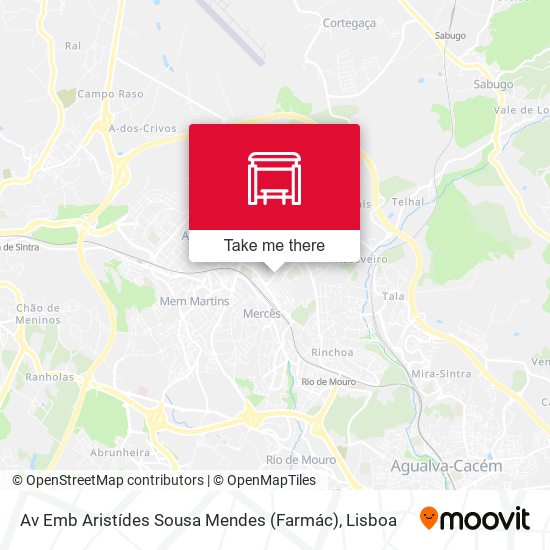 Av Emb Aristídes Sousa Mendes (Farmác) map