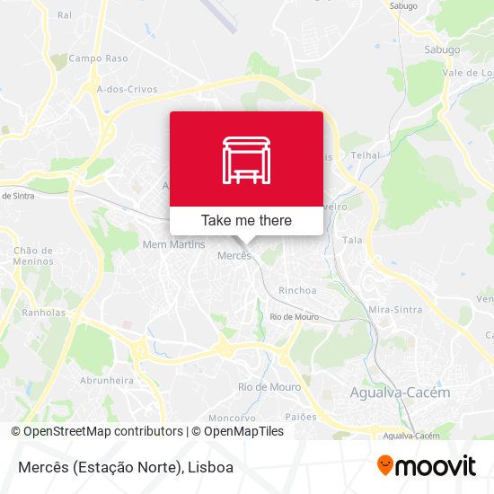 Mercês (Estação Norte) mapa