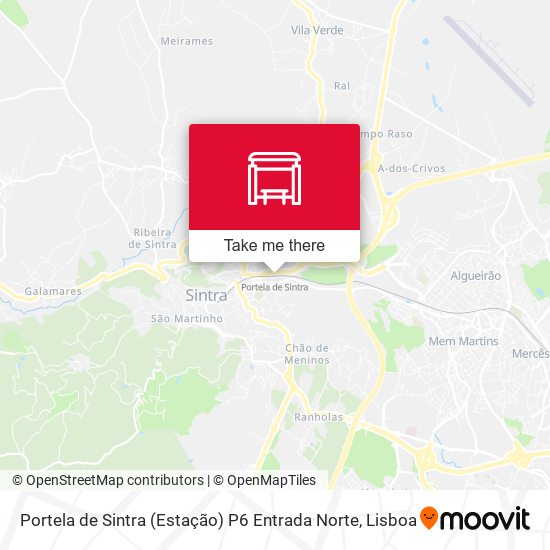 Portela de Sintra (Estação) P6 Entrada Norte map