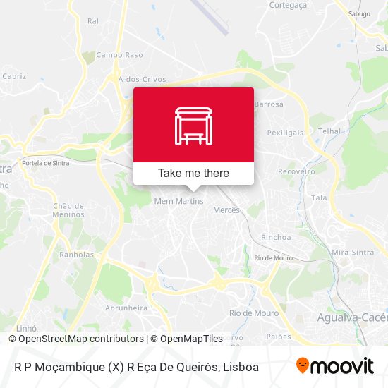 R P Moçambique (X) R Eça De Queirós mapa