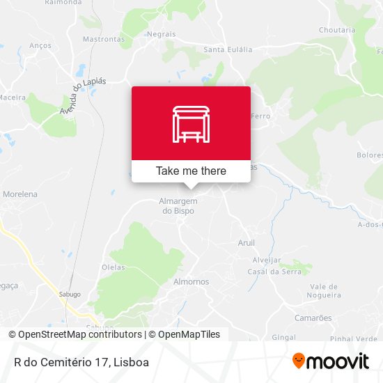 R do Cemitério 17 mapa