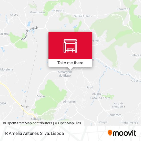 R Amélia Antunes Silva mapa