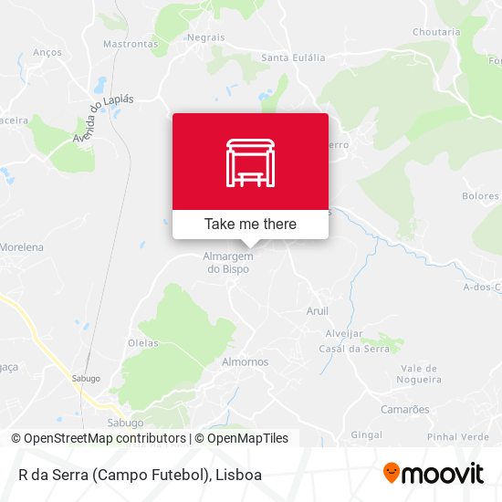 R da Serra (Campo Futebol) map