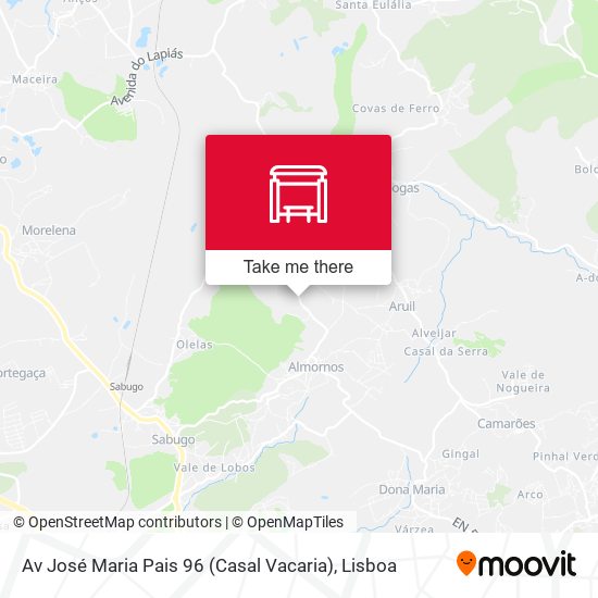 Av José Maria Pais 96 (Casal Vacaria) mapa