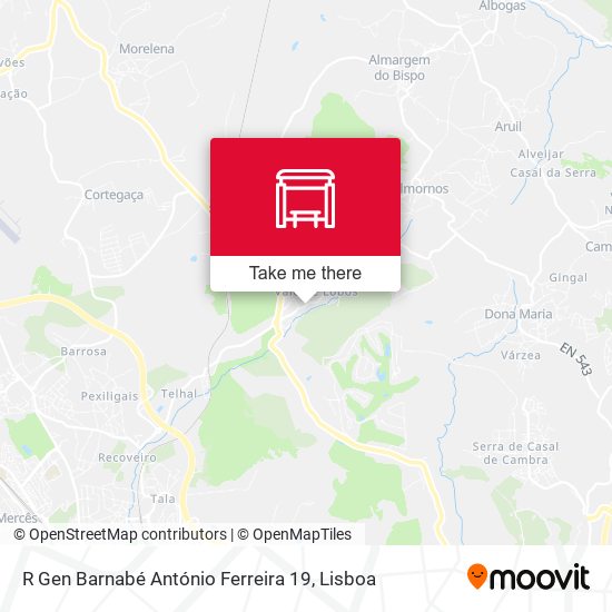 R Gen Barnabé António Ferreira 19 mapa