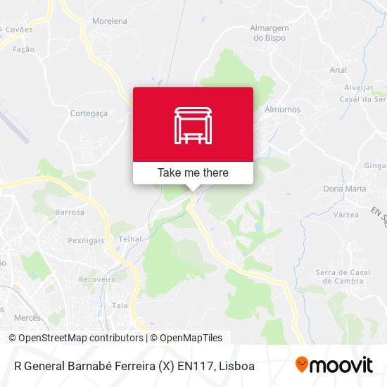 R General Barnabé Ferreira (X) EN117 map