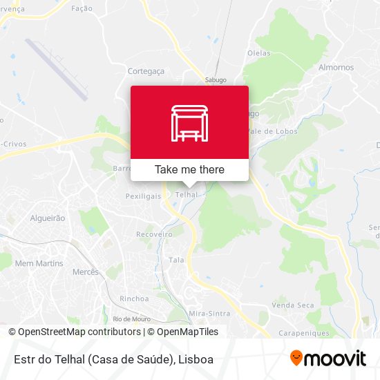 Estr do Telhal (Casa de Saúde) map