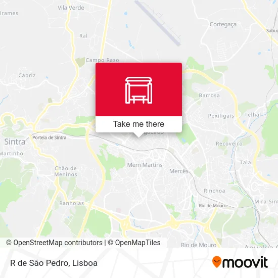 R de São Pedro map