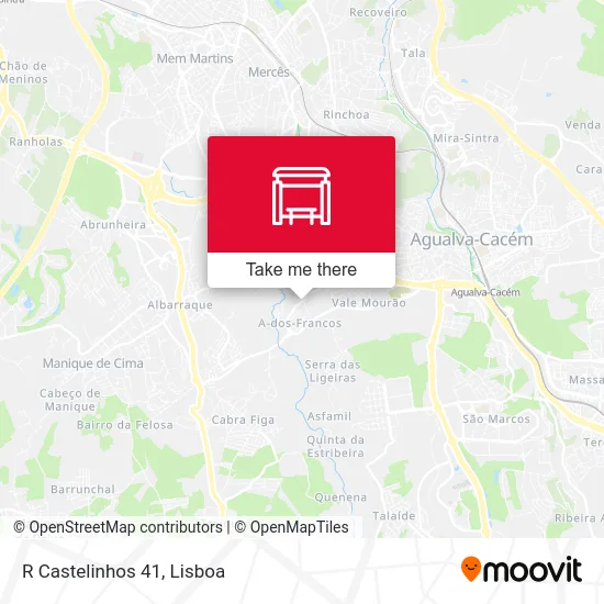 R Castelinhos 41 map