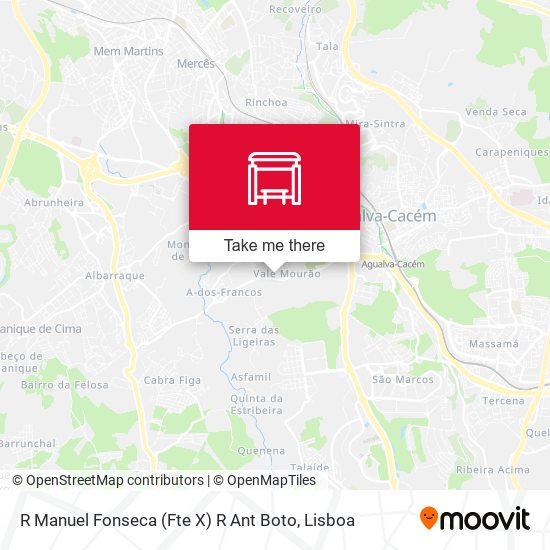 R Manuel Fonseca (Fte X) R Ant Boto map