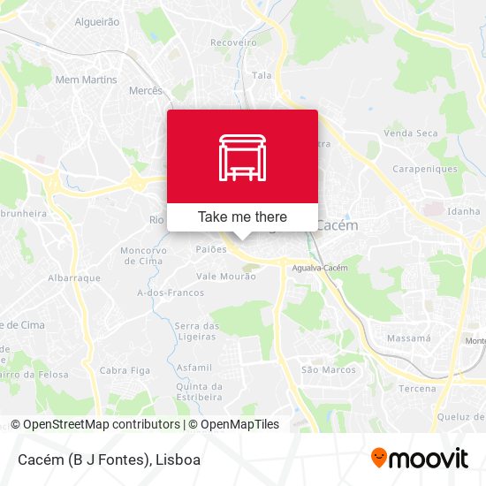 Cacém (B J Fontes) mapa