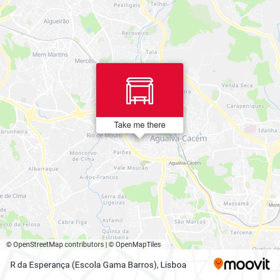 R da Esperança (Escola Gama Barros) mapa