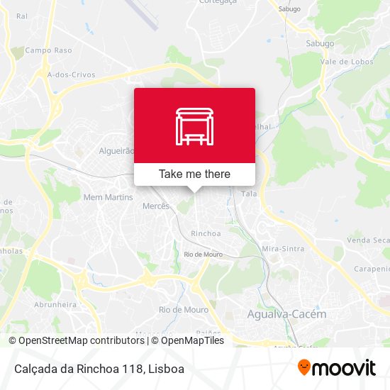 Calçada da Rinchoa 118 map