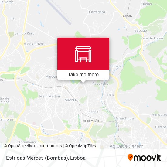 Estr das Mercês (Bombas) map