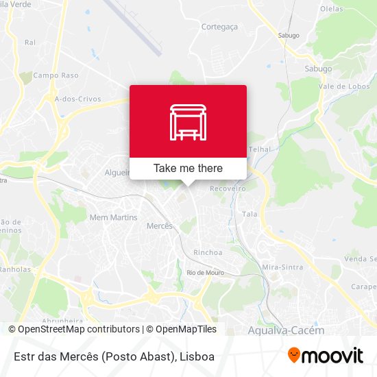 Estr das Mercês (Posto Abast) map