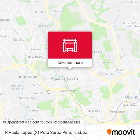 R Paula Lopes (X) Pcta Serpa Pinto mapa