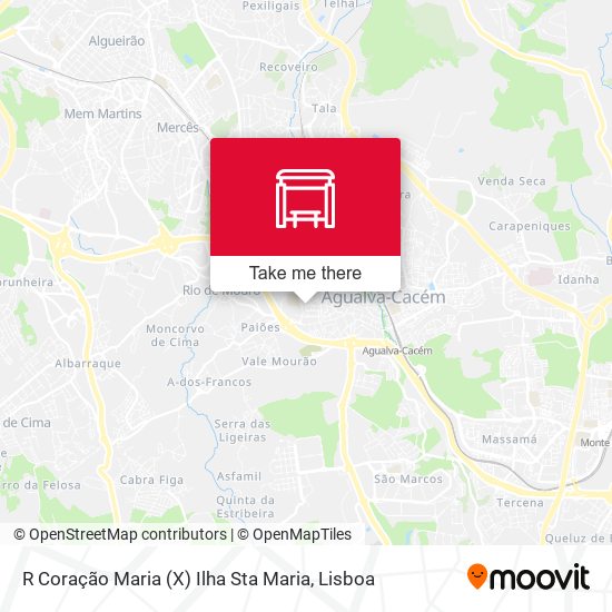 R Coração Maria (X) Ilha Sta Maria map