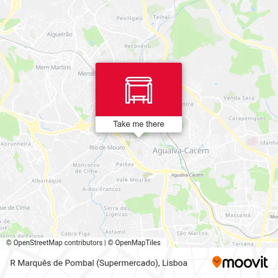R Marquês de Pombal (Supermercado) map