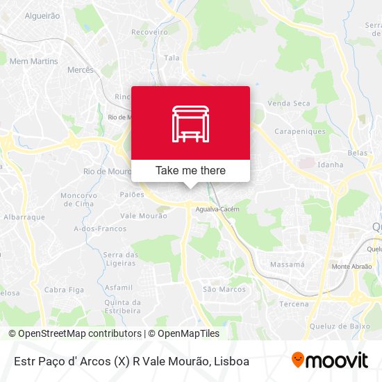 Estr Paço d' Arcos (X) R Vale Mourão map