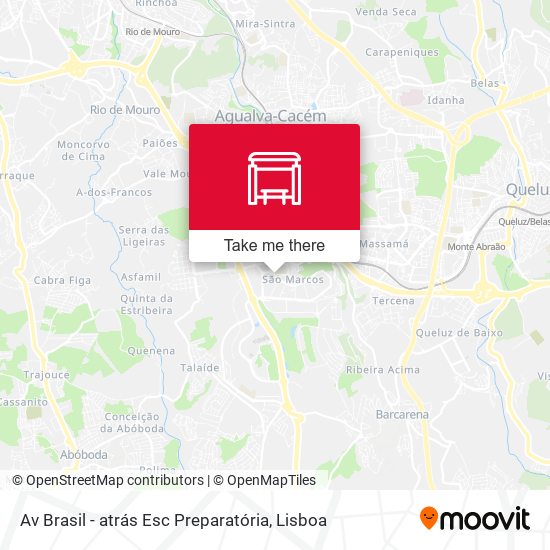 Av Brasil - atrás Esc Preparatória map