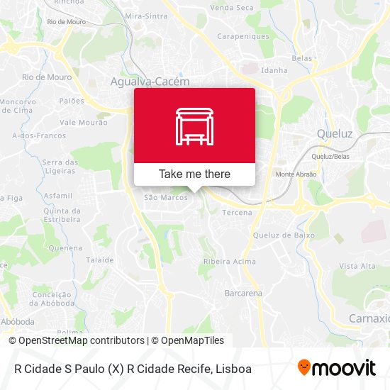 R Cidade S Paulo (X) R Cidade Recife mapa