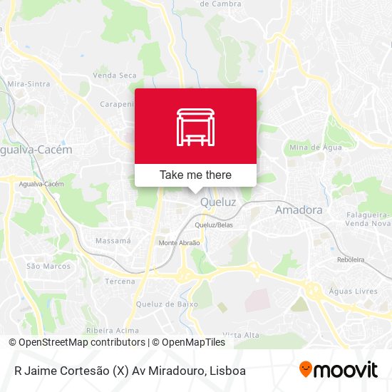 R Jaime Cortesão (X) Av Miradouro map
