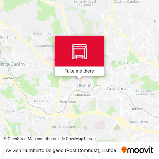 Av Gen Humberto Delgado (Post Combust) map