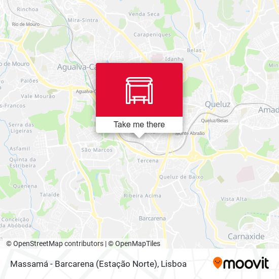 Massamá - Barcarena (Estação Norte) map