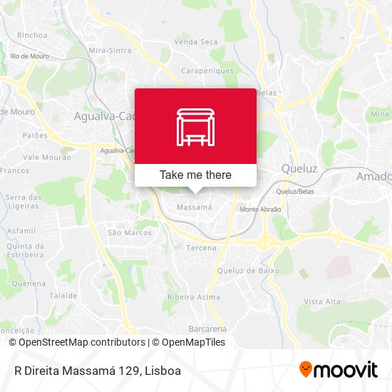 R Direita Massamá 129 map