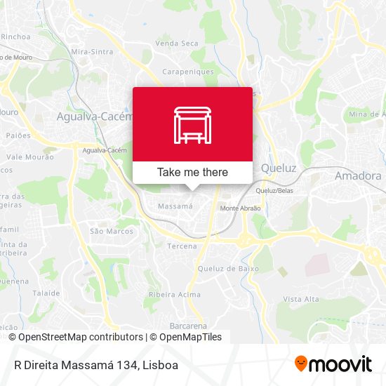 R Direita Massamá 134 mapa
