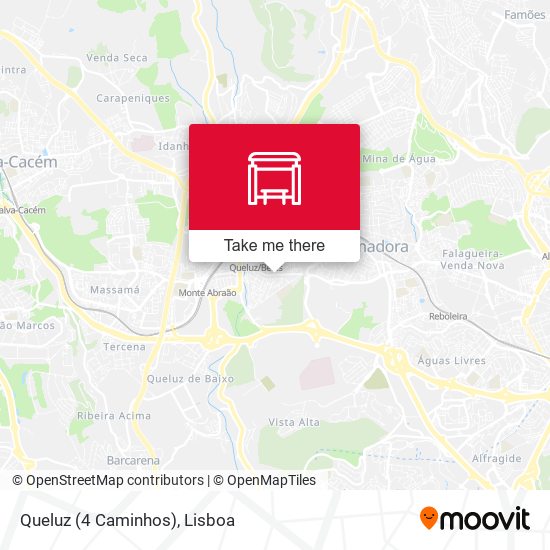 Queluz (4 Caminhos) mapa