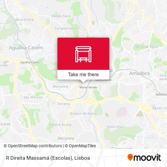 R Direita Massamá (Escolas) map