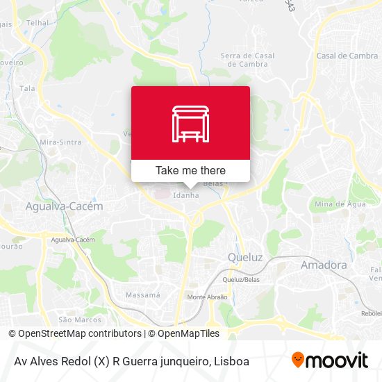 Av Alves Redol (X) R Guerra junqueiro mapa